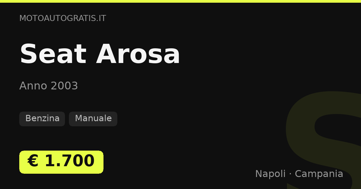 Seat Arosa