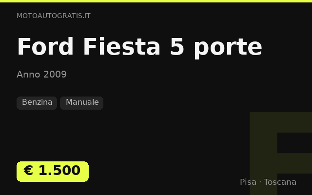 Ford Fiesta 5 porte