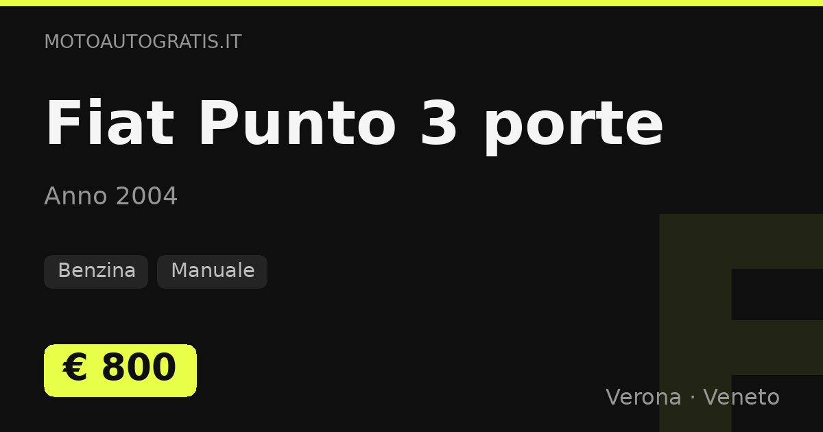Fiat Punto 3 porte
