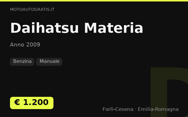 Daihatsu Materia