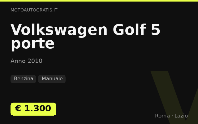 Volkswagen Golf 5 porte