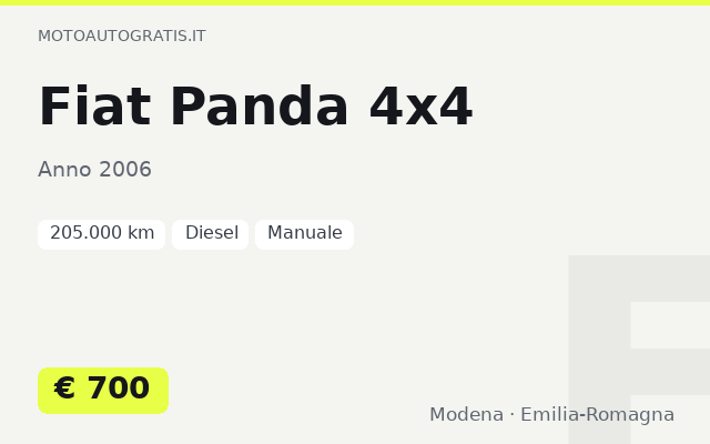Fiat Panda 4x4