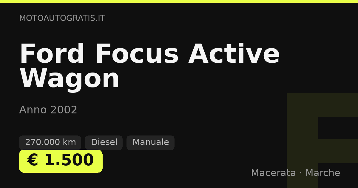 Ford Focus Active Wagon