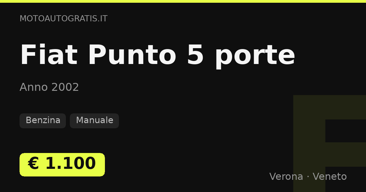 Fiat Punto 5 porte