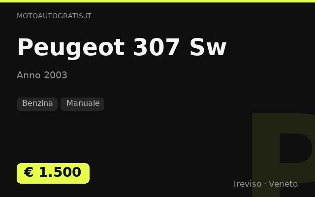 Peugeot 307 Sw