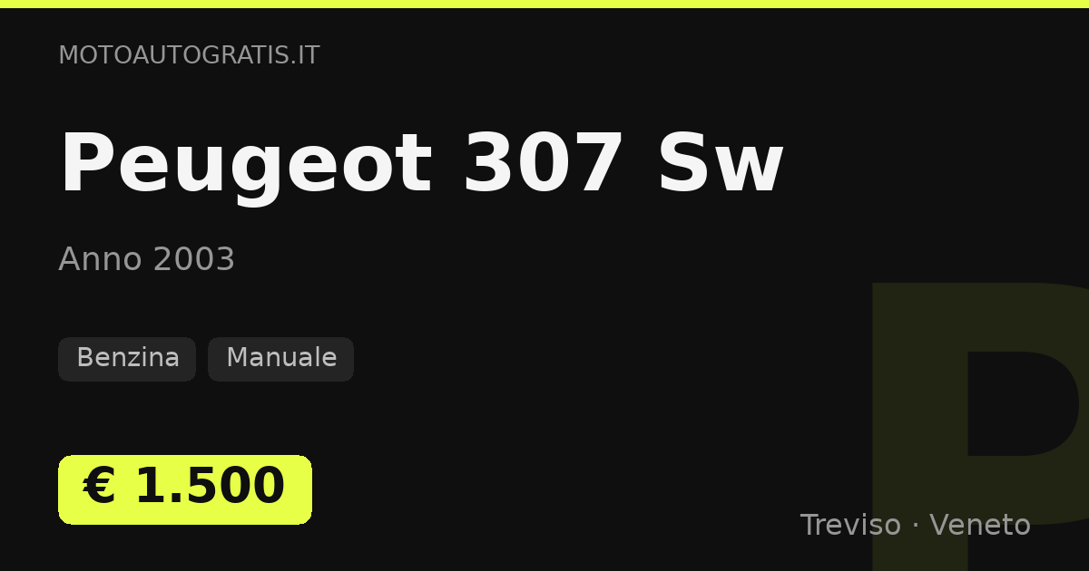 Peugeot 307 Sw
