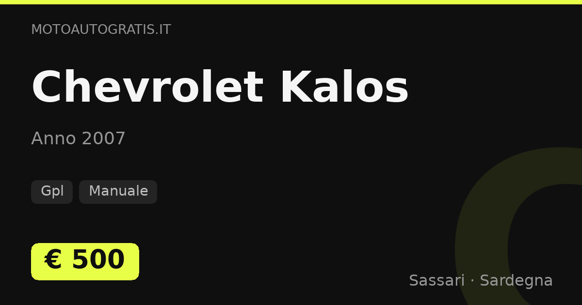 Chevrolet Kalos