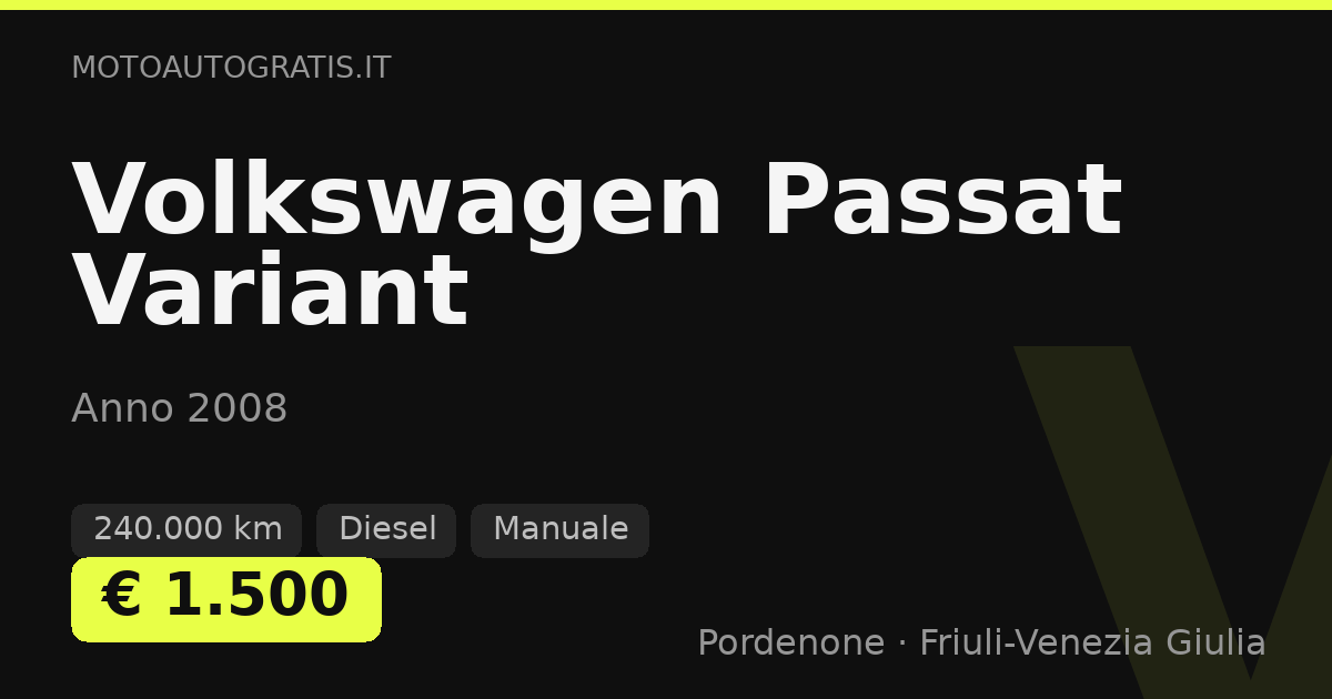 Volkswagen Passat Variant