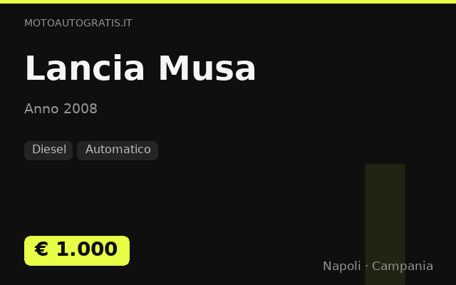 Lancia Musa