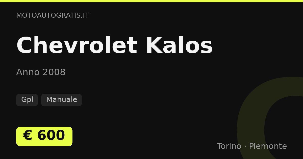 Chevrolet Kalos