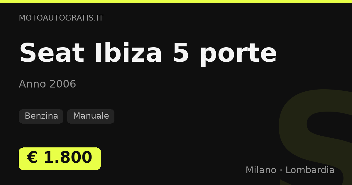Seat Ibiza 5 porte