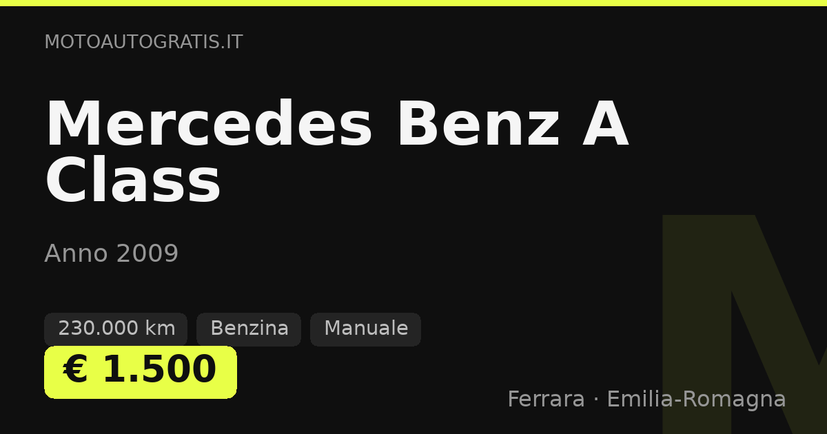 Mercedes Benz A Class