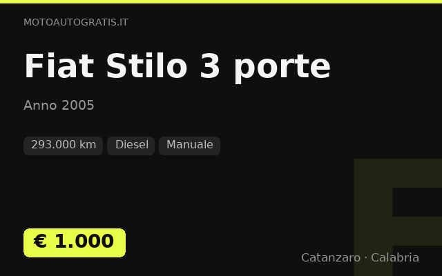 Fiat Stilo 3 porte