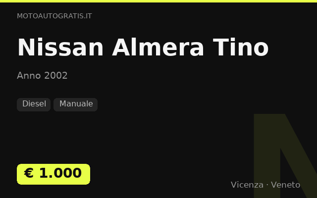 Nissan Almera Tino