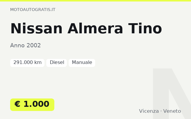 Nissan Almera Tino