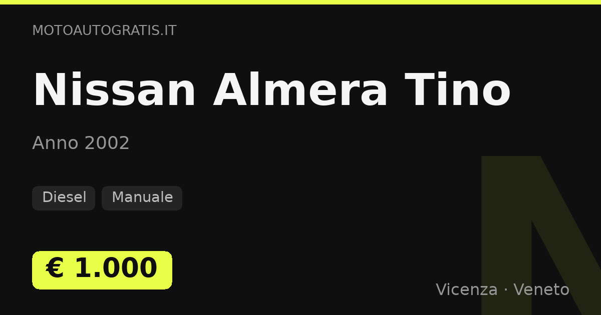 Nissan Almera Tino