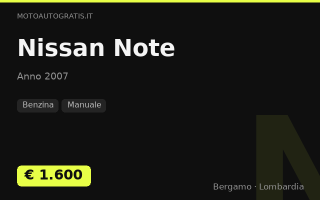 Nissan Note