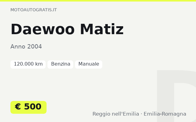 Daewoo Matiz