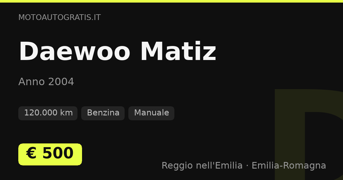 Daewoo Matiz