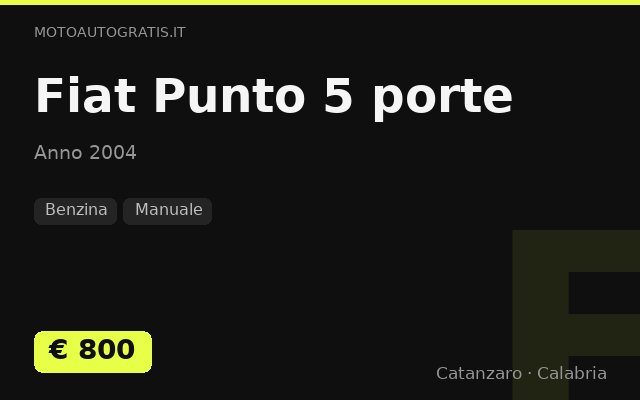 Fiat Punto 5 porte