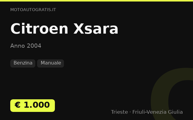 Citroen Xsara