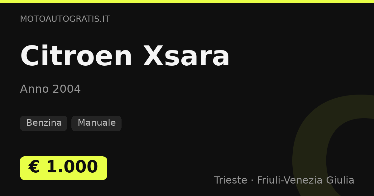 Citroen Xsara