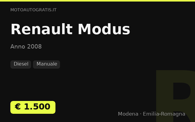 Renault Modus