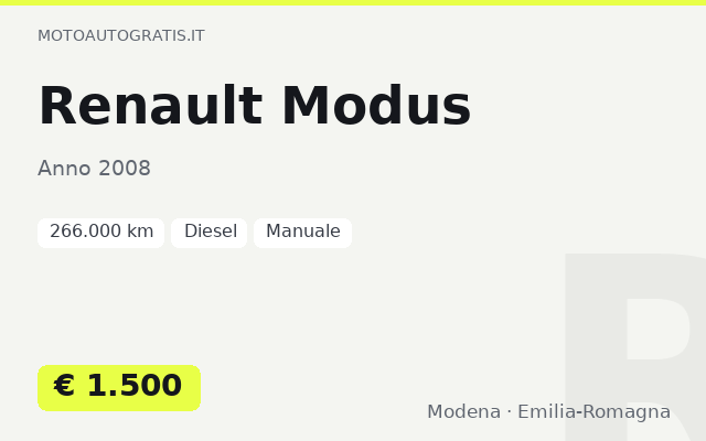 Renault Modus