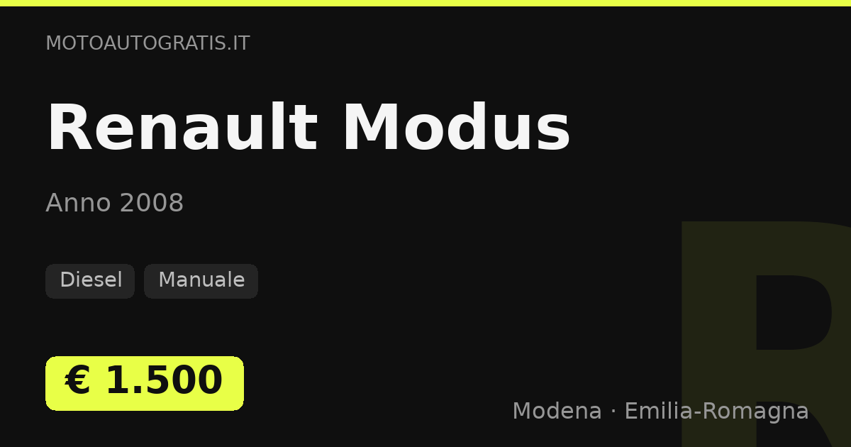 Renault Modus