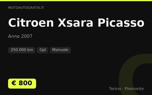 Citroen Xsara Picasso