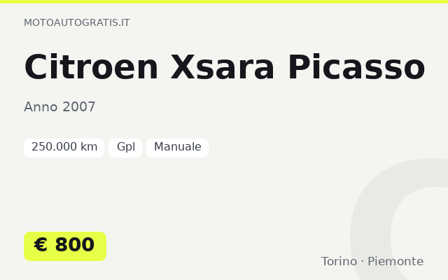 Citroen Xsara Picasso