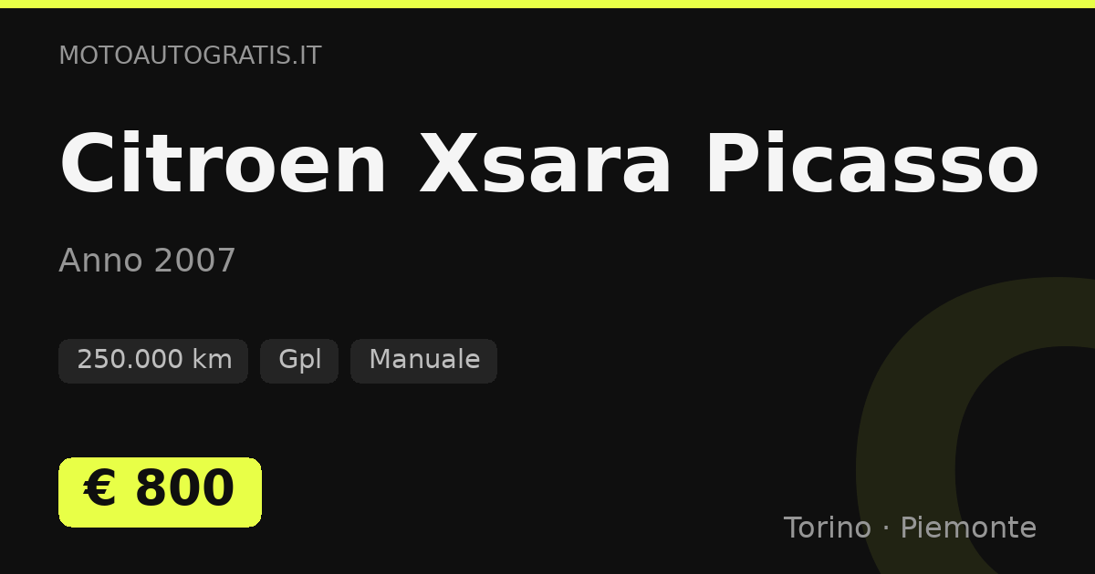 Citroen Xsara Picasso