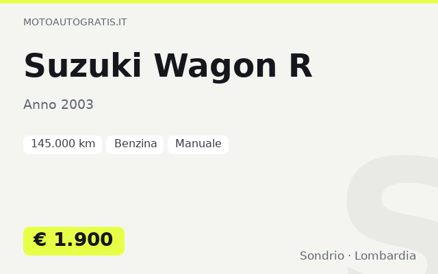 Suzuki Wagon R