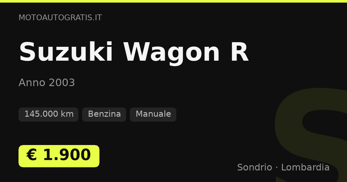 Suzuki Wagon R