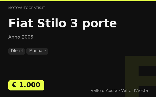 Fiat Stilo 3 porte