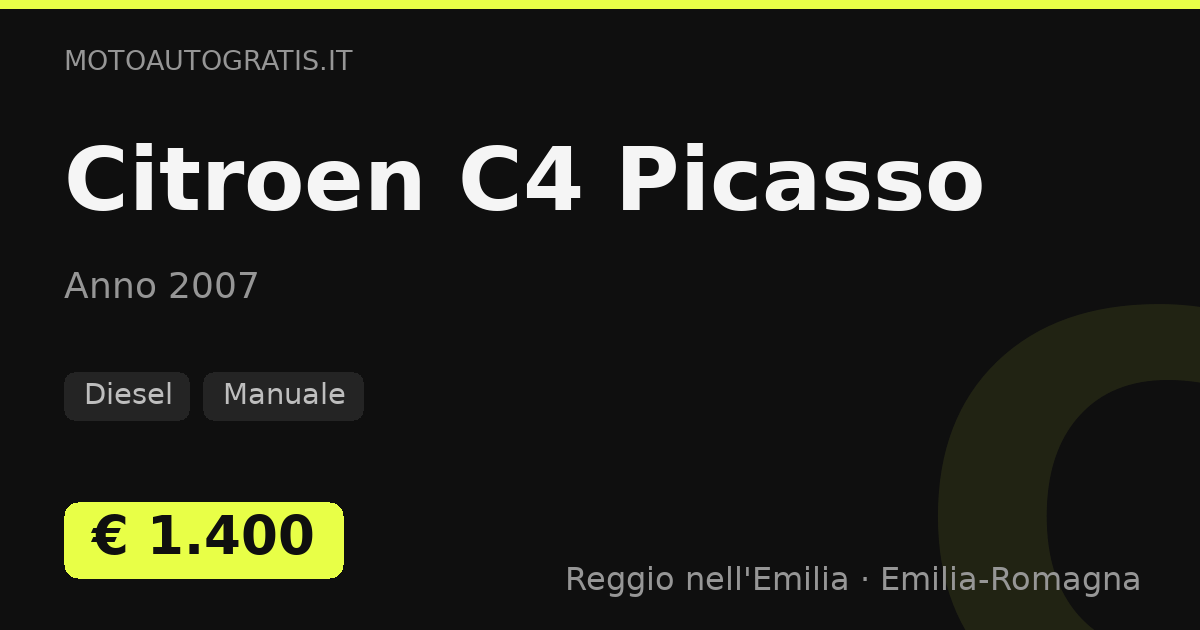 Citroen C4 Picasso