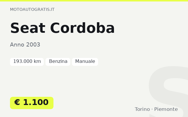 Seat Cordoba