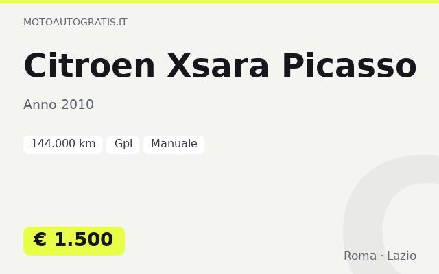 Citroen Xsara Picasso
