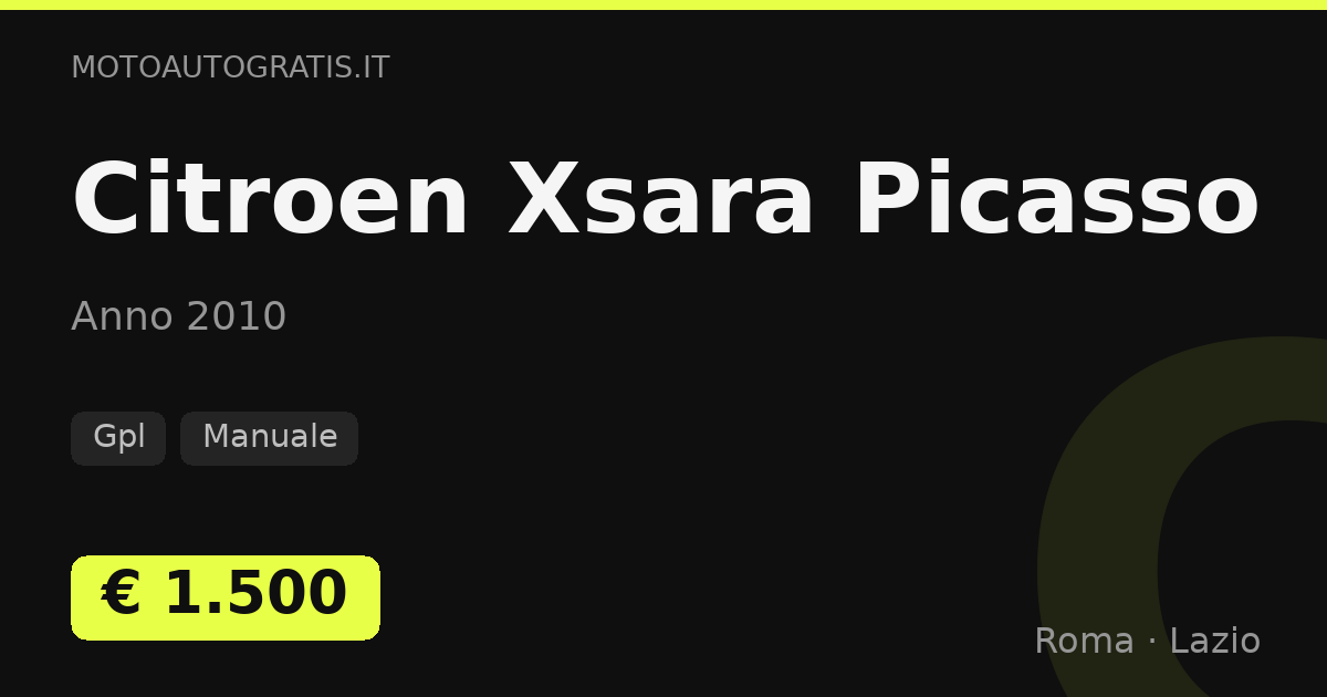 Citroen Xsara Picasso