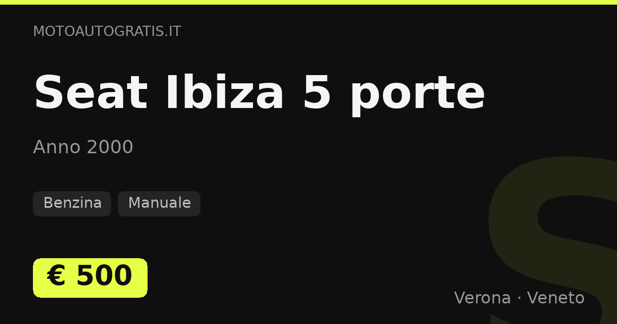 Seat Ibiza 5 porte