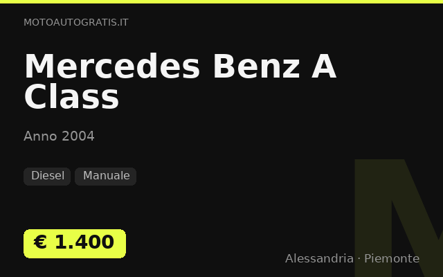 Mercedes Benz A Class