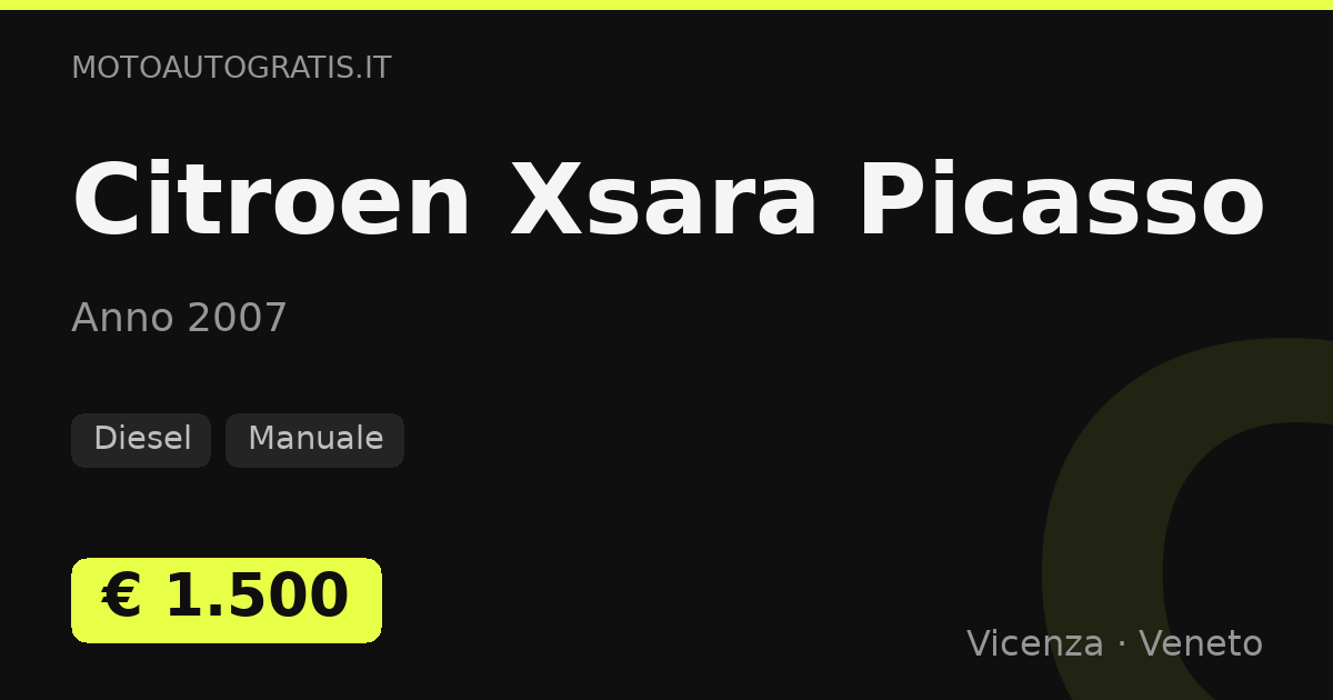 Citroen Xsara Picasso