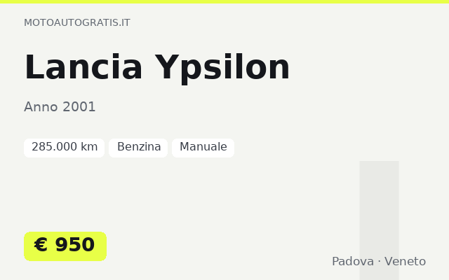Lancia Ypsilon