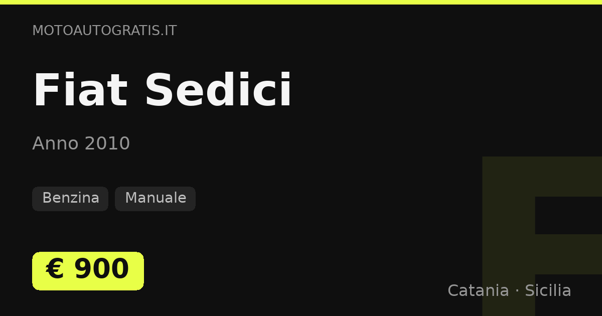 Fiat Sedici