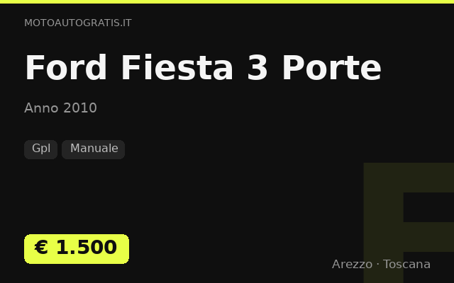 Ford Fiesta 3 Porte