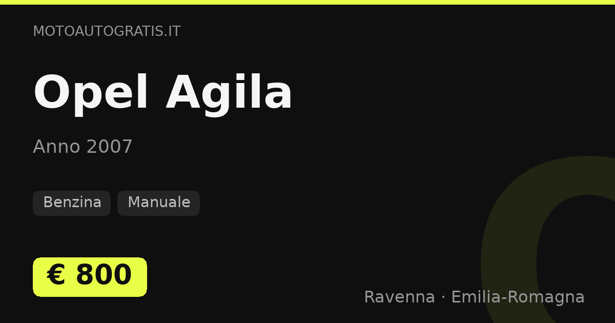 Opel Agila