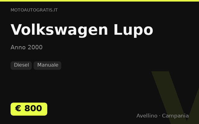Volkswagen Lupo